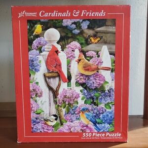 Vermont Christmas Company 550-piece Jigsaw Puzzle | Cardinal & Friends